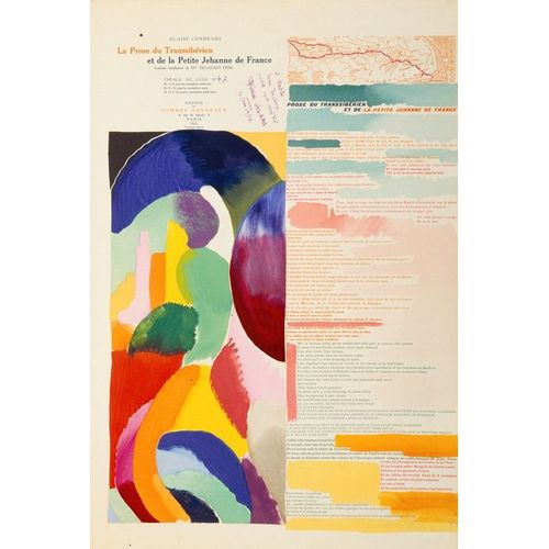Canevas imprimer La prose du Transsibérien et de la petite Jehanne de France (1913) Impression sur toile Roulée Tableau Art Décoration Murale / Sans cadre 40x50cm ou 45x45cm