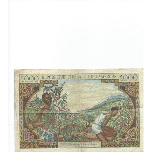  Billet Banque Centrale Du Cameroun De 1000 Francs  Serie 63948  M.23