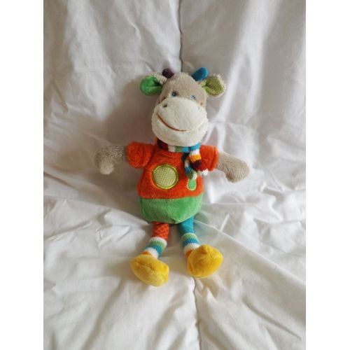 Doudou Vache Multicolore By Mots D'enfants