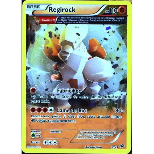Carte Pokémon Xy49 Regirock 110 Pv Holo Série Promo Neuf Fr