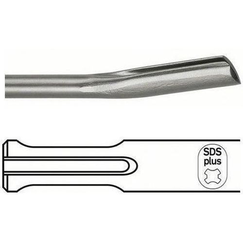 Burin gouge coudée SDS-Plus Longueur 250mm Largeur 22mm BOSCH 1618601004