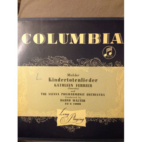 Columbia Mahler Kindertotenlieder