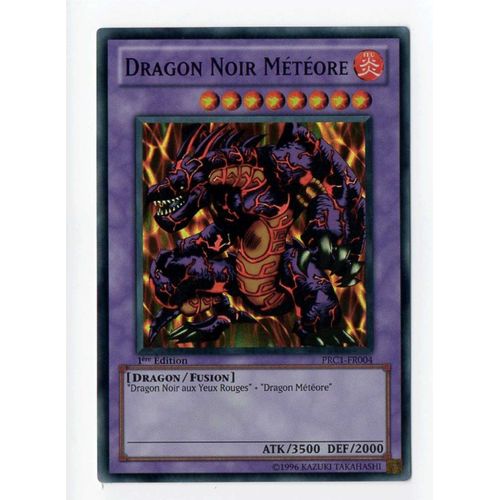 Dragon Noir Météore - Prc1-Fr004 - Super Rare