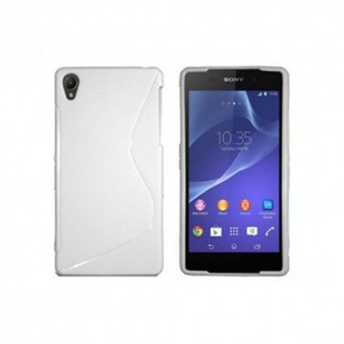 Etui Housse Coque Gel Vague S Sony Xperia Z2 - Blanc