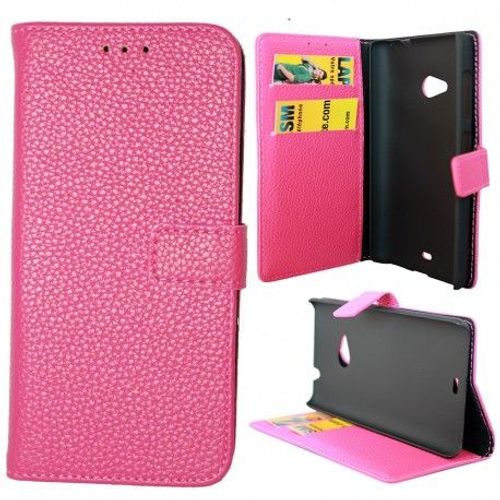 Etui Housse Coque Portefeuille Microsoft Lumia 535 - Rose