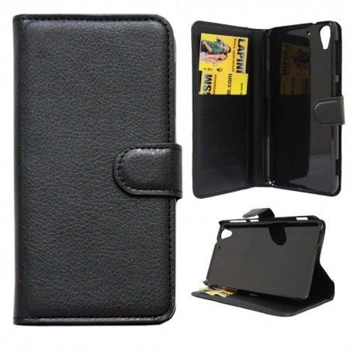 Etui Housse Coque Portefeuille Htc Desire Eye - Noir
