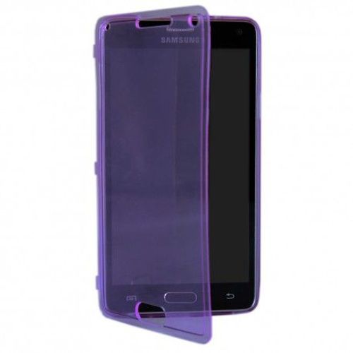 Etui Housse Coque Gel Rabat Samsung Galaxy Note 4 - Violet