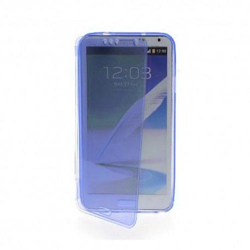 Etui Housse Coque Gel Rabat Samsung Galaxy Note 3 - Bleu