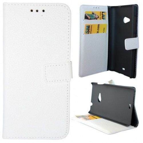 Etui Housse Coque Portefeuille Microsoft Lumia 535 - Blanc