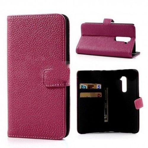 Etui Housse Coque Portefeuille Lg G2 - Rose