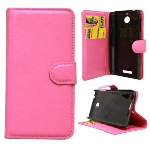 Etui Housse Coque Portefeuille Htc Desire 510 - Rose