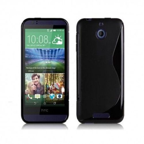 Etui Housse Coque Gel Vague S Htc Desire 510 - Noir