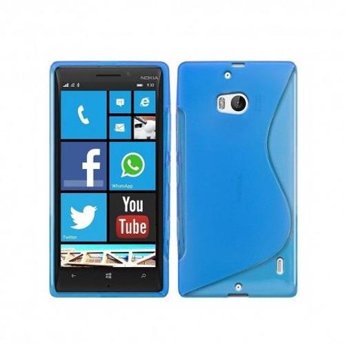 Etui Housse Coque Gel Vague S Nokia Lumia 930 - Bleu