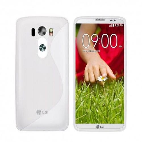 Etui Housse Coque Gel Vague S Lg G3 - Transparent