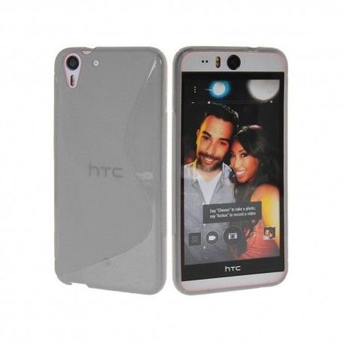 Etui Housse Coque Gel Vague S Htc Desire Eye - Gris