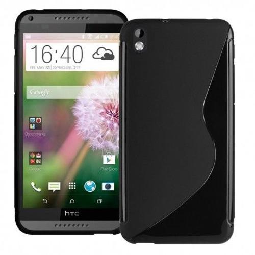 Etui Housse Coque Gel Vague S Htc Desire 816 - Noir