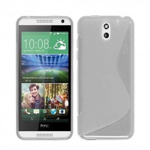 Etui Housse Coque Gel Vague S Htc Desire 610 - Transparent