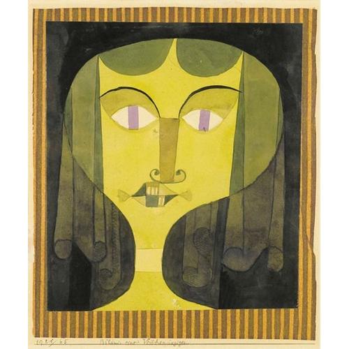 Canevas imprimer Portrait d'une femme aux yeux violets (1921) Impression sur toile Roulée Tableau Art Décoration Murale / Sans cadre 40x50cm ou 45x45cm