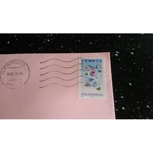 Timbre Oblitéré Baras Papillons