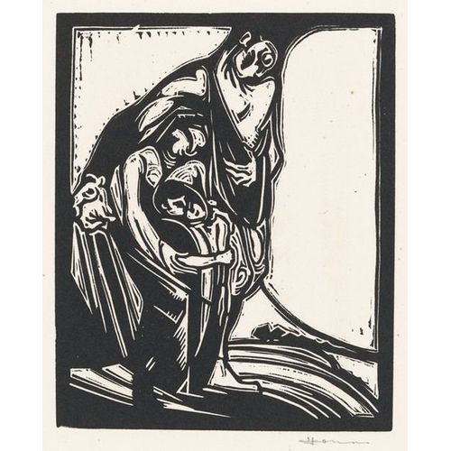 Canevas imprimer Homme, vrouw en kind (1888) Impression sur toile Roulée Tableau Art Décoration Murale / Sans cadre 40x50cm ou 45x45cm