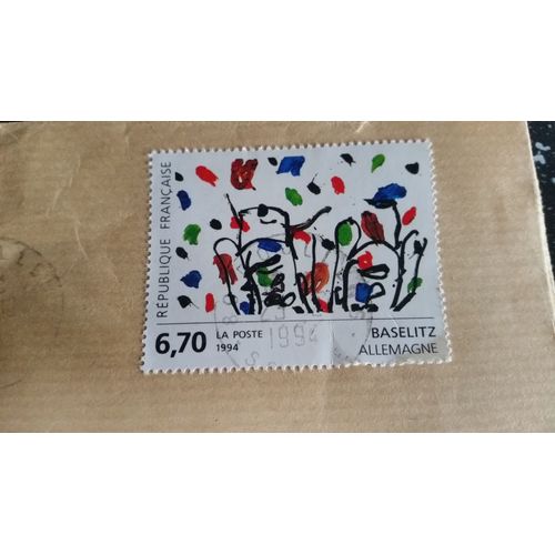 Timbre Oblitéré Baselitz Allemagne