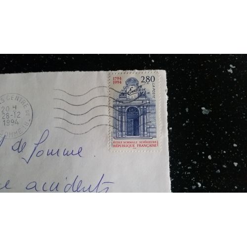 Timbre Oblitéré Ecole Normale Supérieure 1794 1994