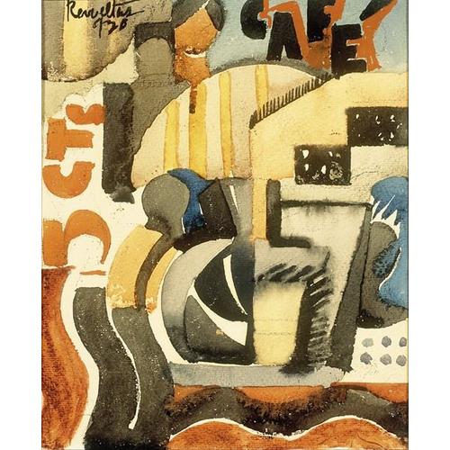 Canevas imprimer Le Café à cinq cents (1930) Impression sur toile Roulée Tableau Art Décoration Murale / Sans cadre 40x50cm ou 45x45cm