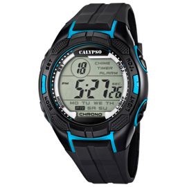 Calypso Montre Homme Chronographe Noir-Bleu Digital Montre Uk5627/2