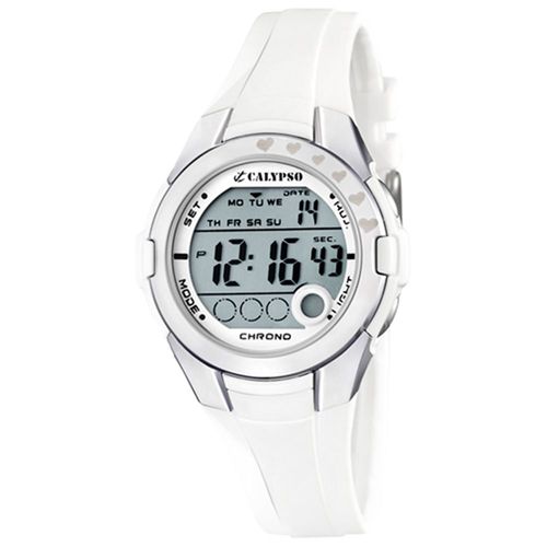 Calypso Montre Fille Blanc-Argent Digital Collection Des Montres De Calypso Uk5571/1