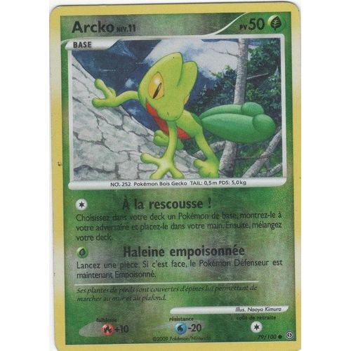 Carte Pokémon "Arcko Niv.11" Pv50 Holo Reverse 79/100