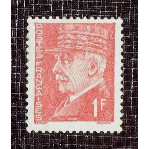 France N° 514 Neuf Sans Charnière De 1941 - 1f Rouge « Pétain Type Hourriez »