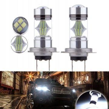 2 Ampoules Led H7 Cree, 8 000 Lm, 6 000 K. - 2