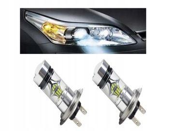 2 Ampoules Led H7 Cree, 8 000 Lm, 6 000 K. - 6