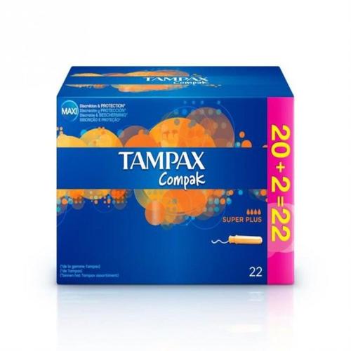 Tampax Tampax Compak Super+ Hygiene Feminine X 22 Tampons 