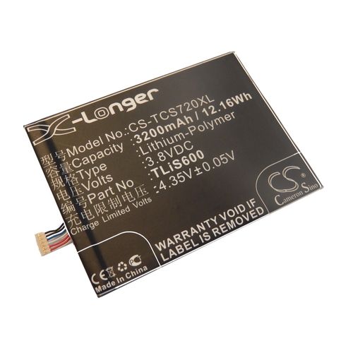 Batterie 1700mah (3.7v) Vhbw Pour Téléphone Portable Smartphone Tcl P728, P728m, S720, S720t, S725, S725t Comme Tlis600.