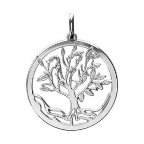 Pendentif Argent Rhodié Arbre De Vie