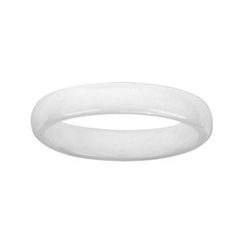 Alliance 1/2 Jonc 4mm Céramique Blanche