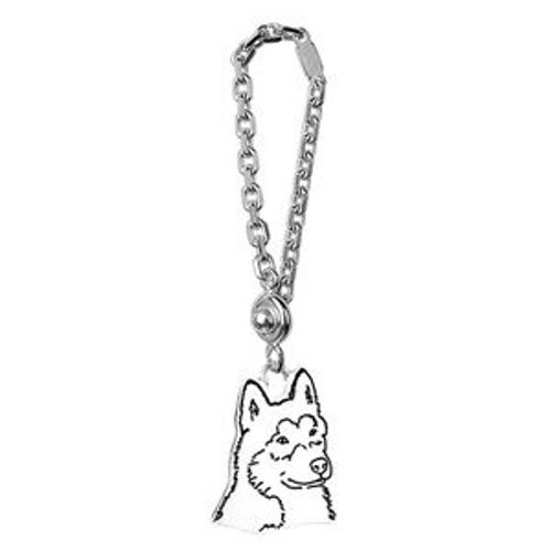 Porte Clefs Plaque Gi Découpe Détourée Argent