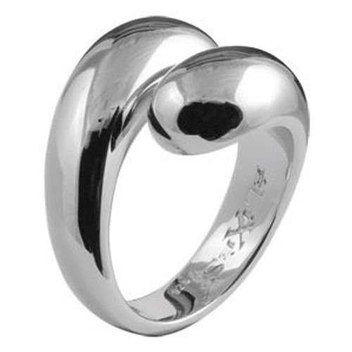 Bague Argent Massif Rhodié Spirale Fermée Ronde  - Elixès