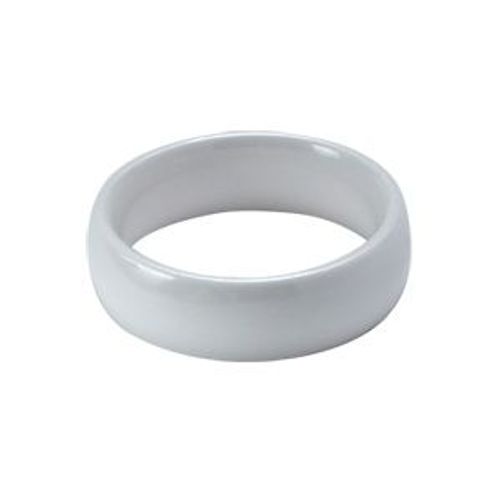Alliance 1/2 Jonc Céramique Blanche 6mm