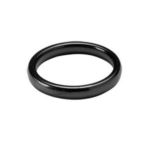Alliance 1/2 Jonc Céramique Noire 3mm