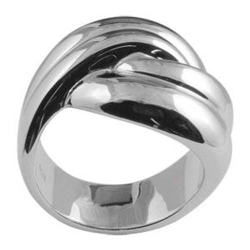 Bague Argent Massif Forme Noeud Croisé  - Elixès