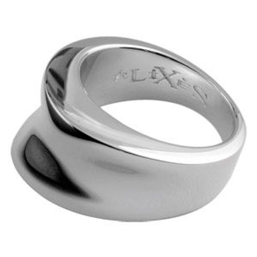 Bague Argent Massif Incurvée  - Elixès