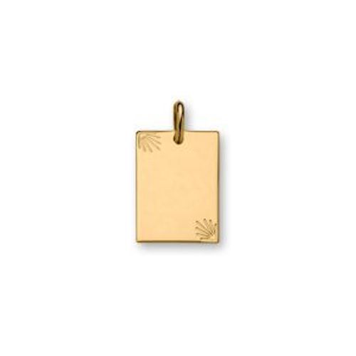 Pendentif Plaqué Or Plaque Étoilées Petit Modèle 21*16