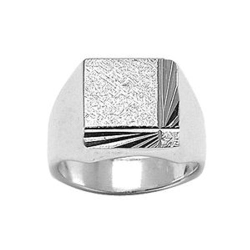 Chevalière Carré Diamantée
