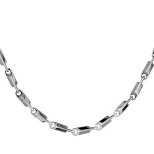 Chaine Acier Maille Rectangle 55cm