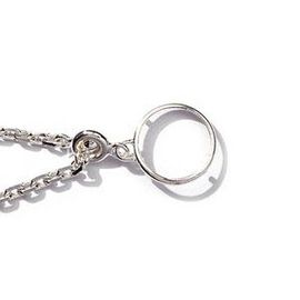 Porte Clefs Pièce Diamètre 18.4 Argent