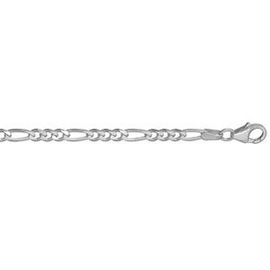 Chaine Hawai 1+3 4mm 55cm Argent