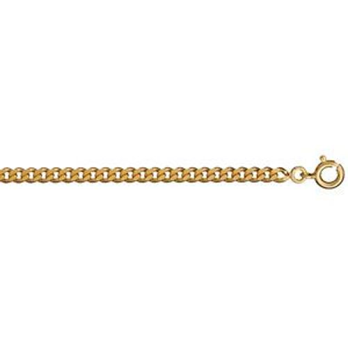 Chaine Gourmette 3,2mm 55cm Plaqué Or