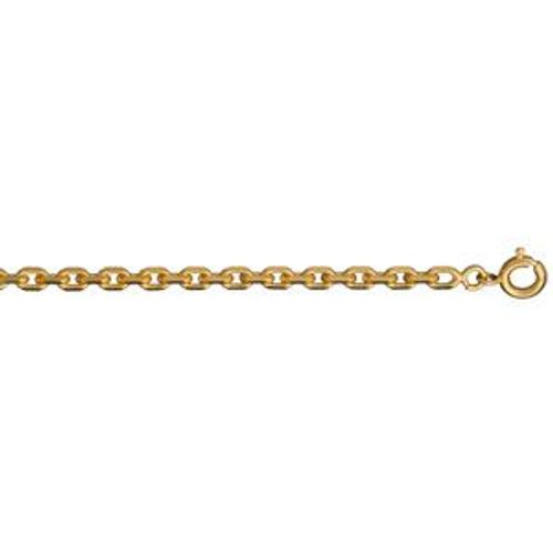 Chaine Forçat 3mm 60cm Plaqué Or